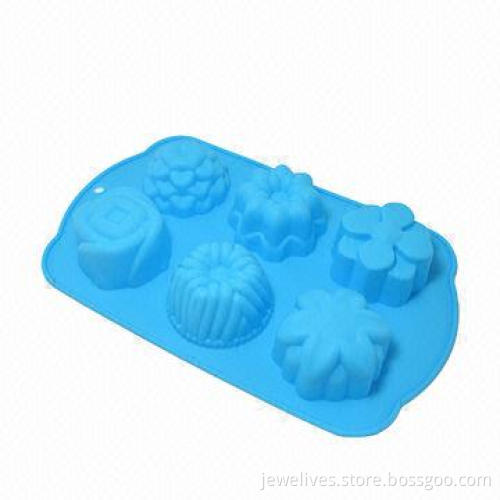 Flowers Union Silicone Baking Tray with 6 Cavity
